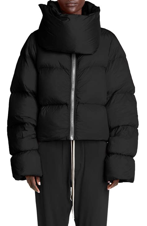 rick owens puffer scarf.